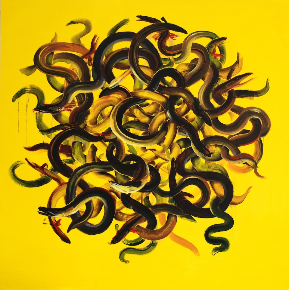 Knot (Yellow) 152x152cm
